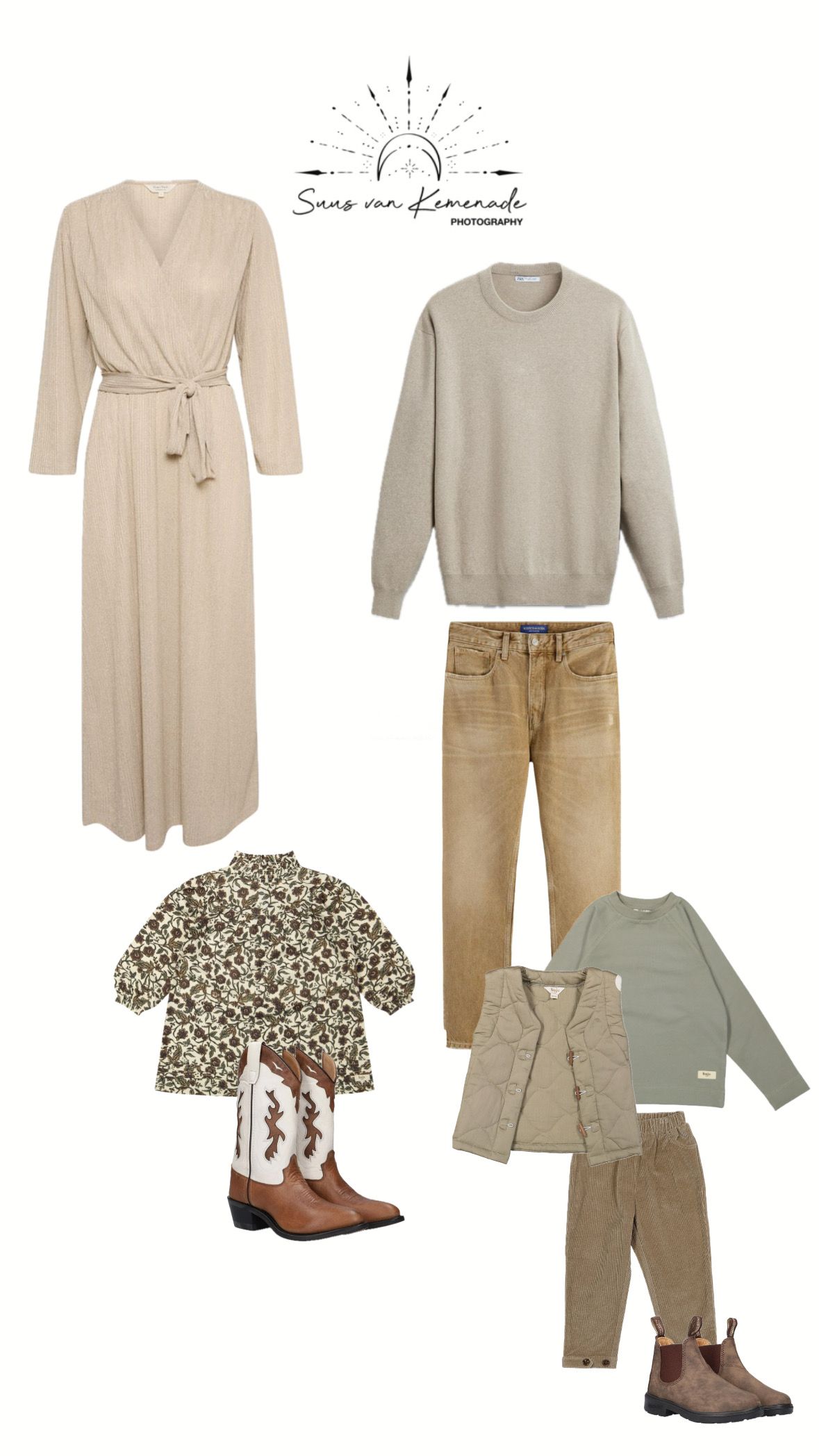 Kledinginspiratie voor gezin fotografie in Geldrop en omgeving Eindhoven – tips voor outfits. Gecoördineerde outfits. Familiekleding.