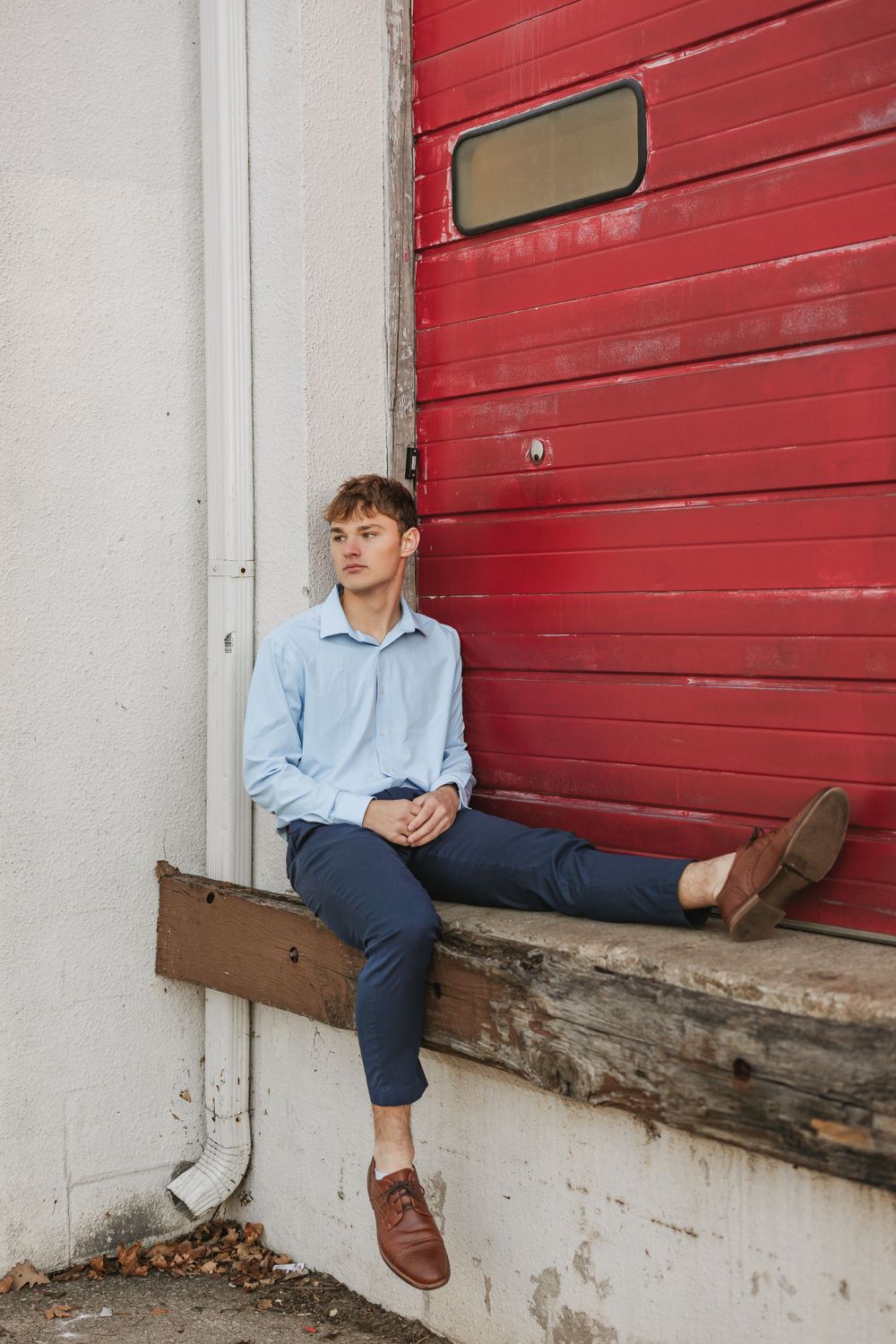 Senior photography session in Michigan, showcasing individual style and celebrating a milestone
