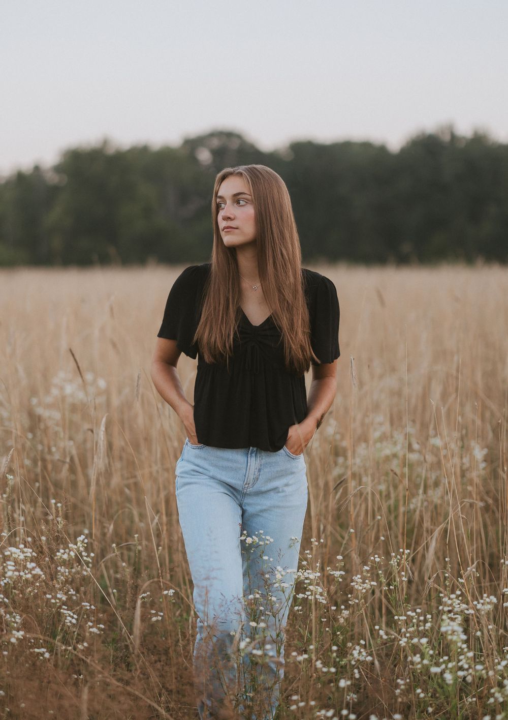 Senior photography session in Michigan, showcasing individual style and celebrating a milestone