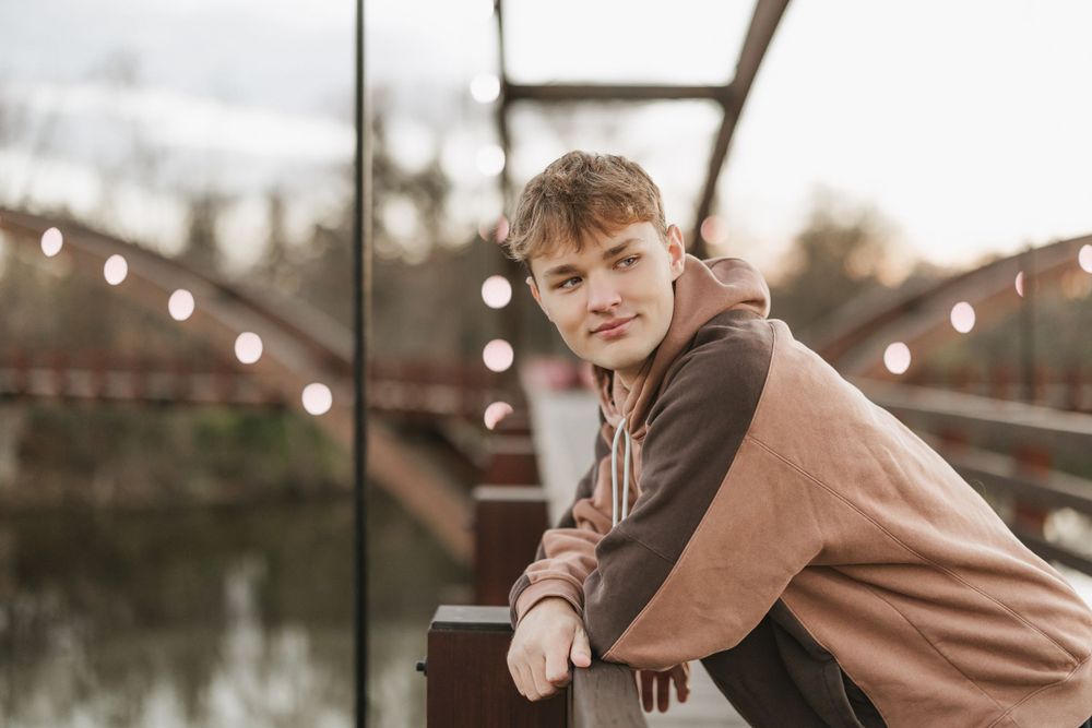Senior photography session in Michigan, showcasing individual style and celebrating a milestone