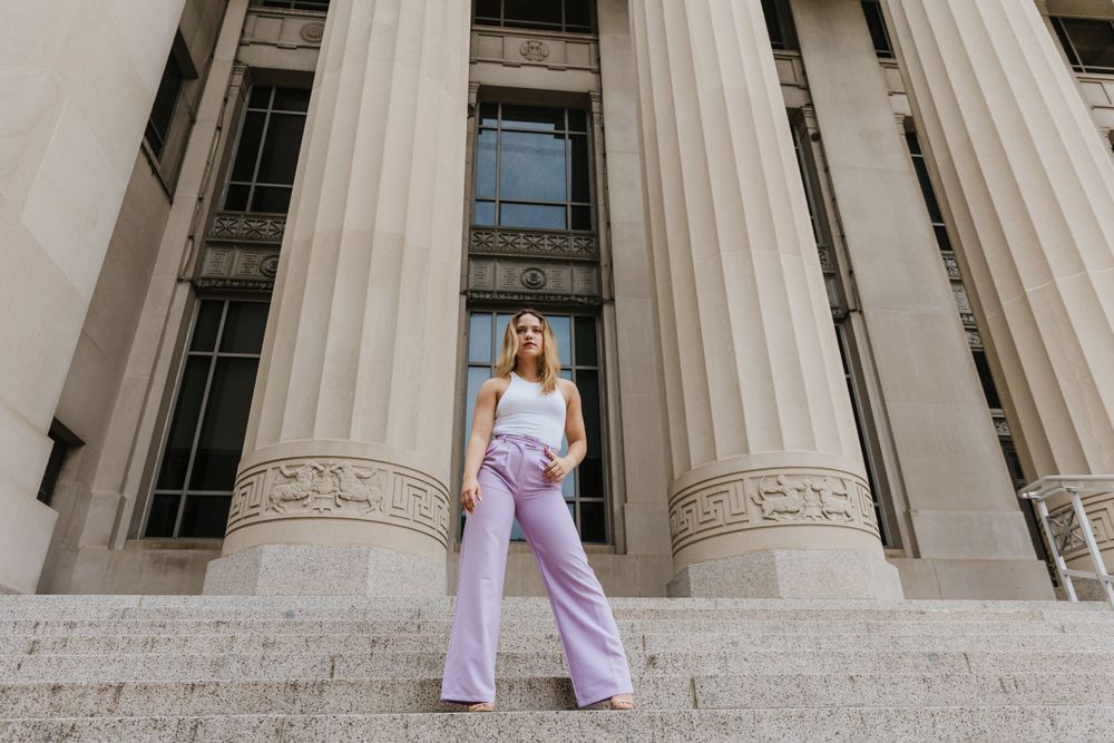 Senior photography session in Michigan, showcasing individual style and celebrating a milestone