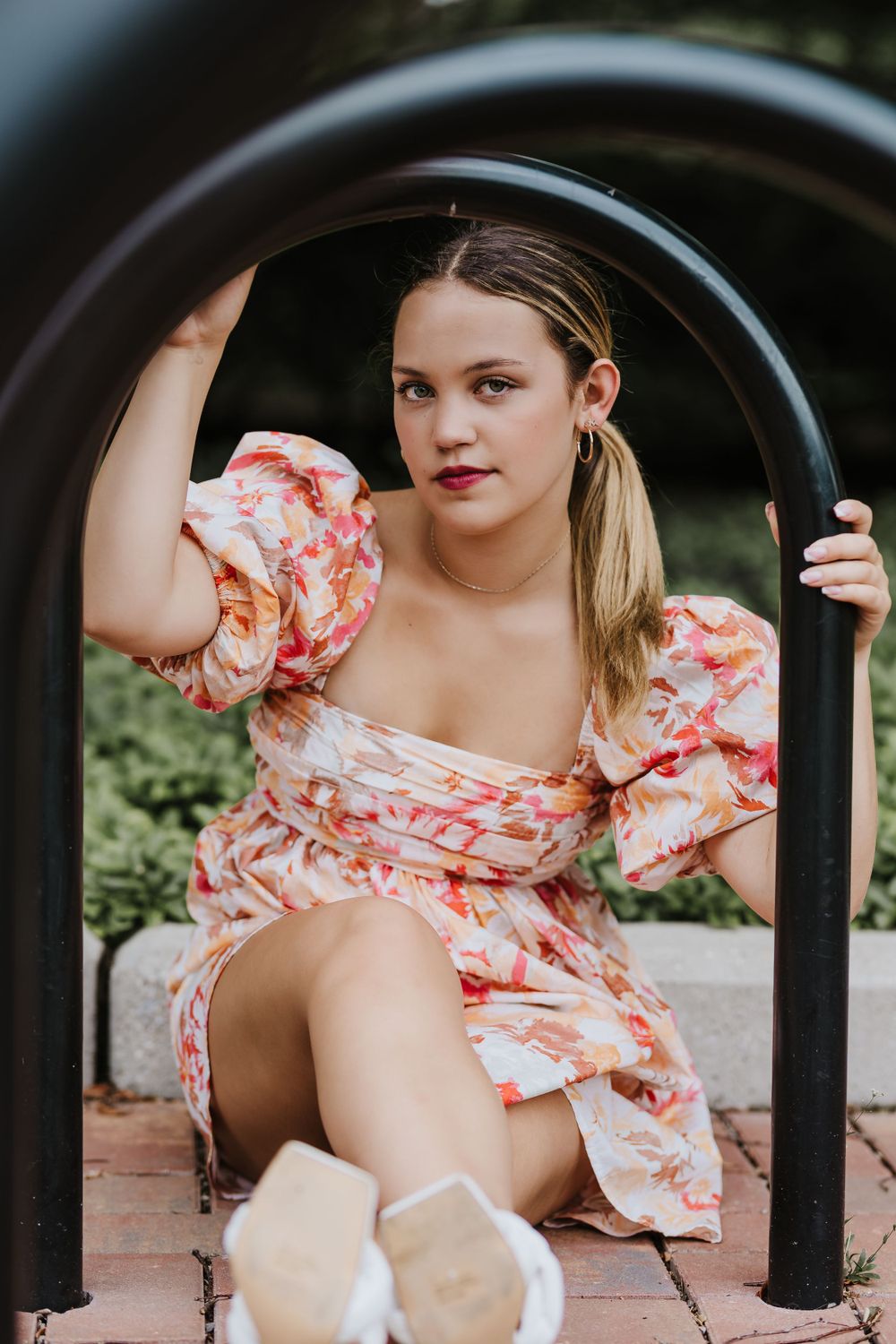 Senior photography session in Michigan, showcasing individual style and celebrating a milestone
