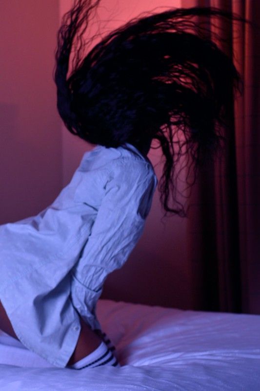 hair flip glamour shot