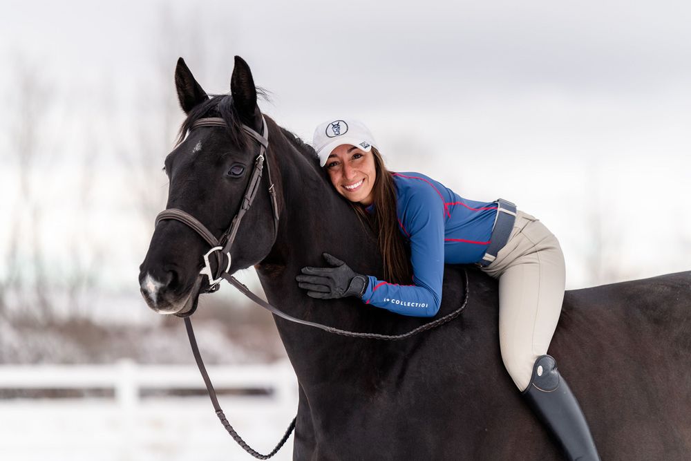 Ashley & Sweetie Winter Horse and Rider Session in the Snow Buffalo