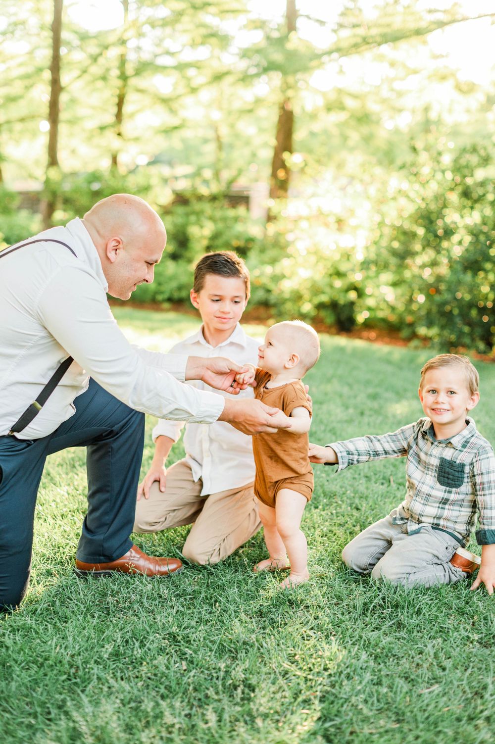 Spring time family session at Myriad Gardens in Oklahoma City, OK.