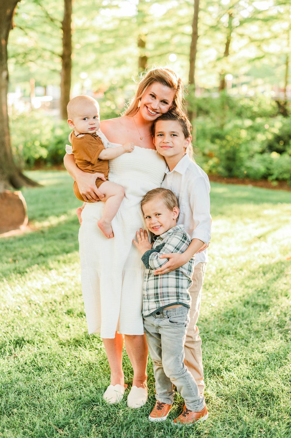 Spring time family session at Myriad Gardens in Oklahoma City, OK.