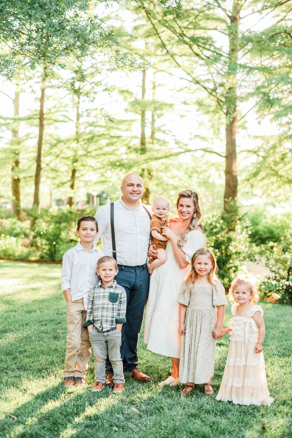 Spring time family session at Myriad Gardens in Oklahoma City, OK.