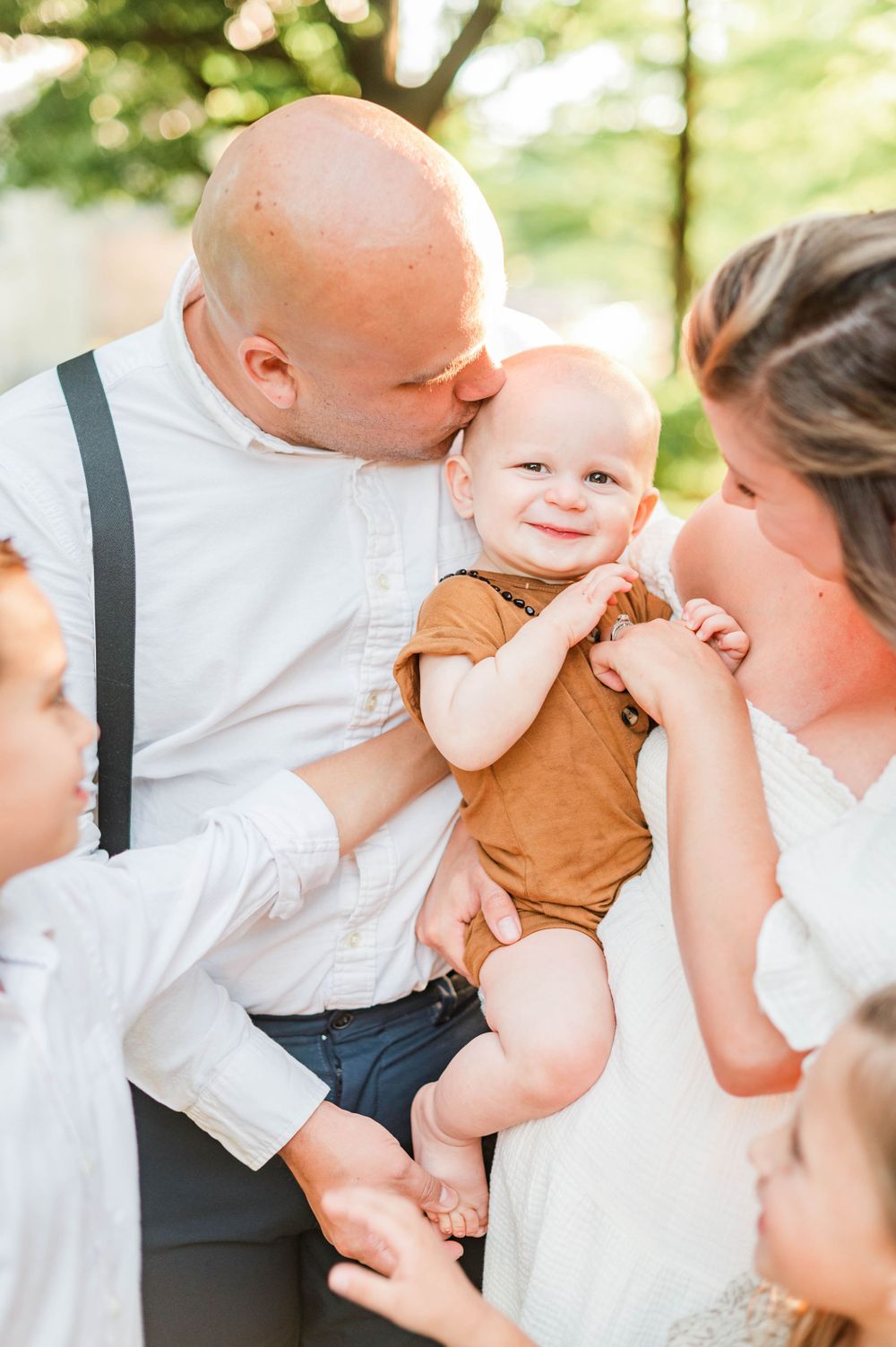 Spring time family session at Myriad Gardens in Oklahoma City, OK.