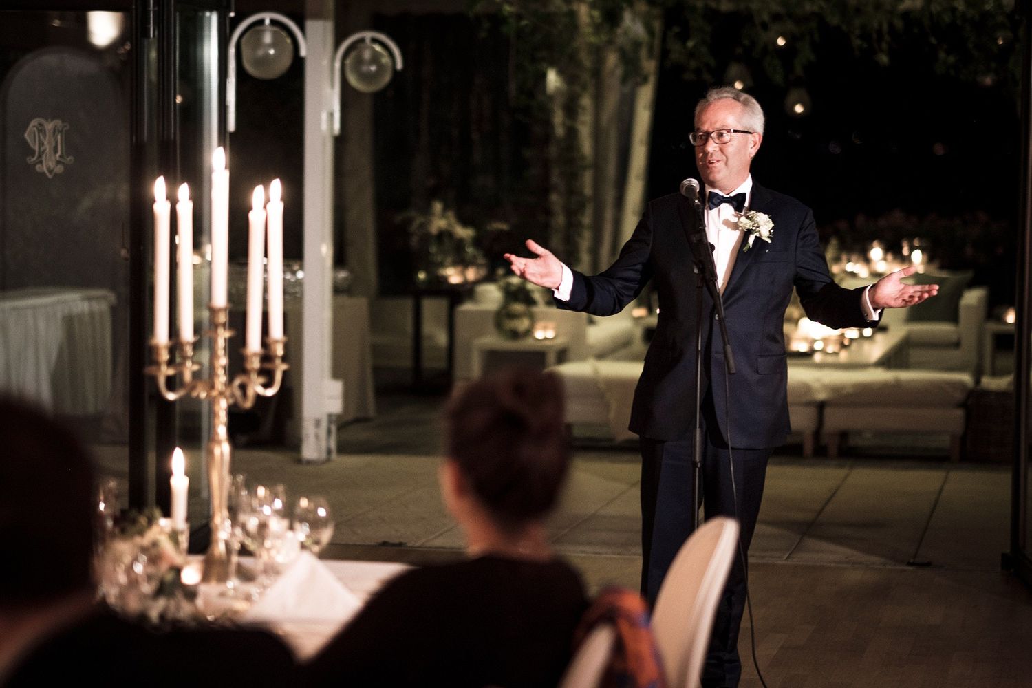 TLOOK photographe de mariage de style documentaire, Montreux Palace soirée discours du papa