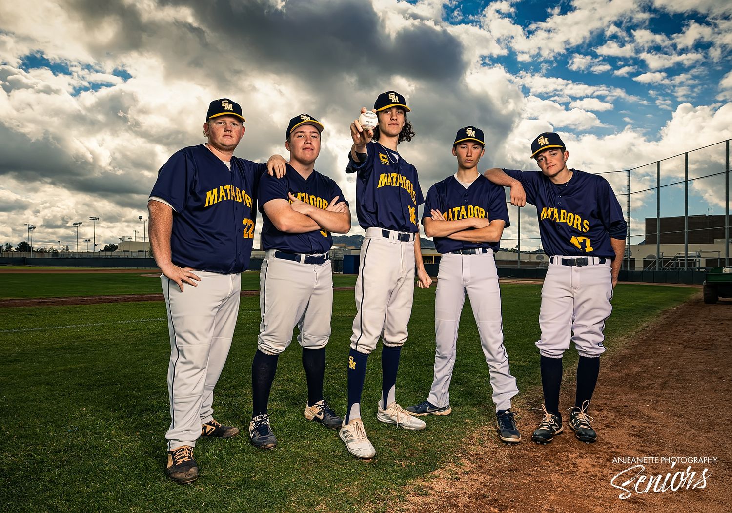 Sports Banner team Pictures Phoenix Arizona by Anjeanette Photography Graduation High School Seniors AZ