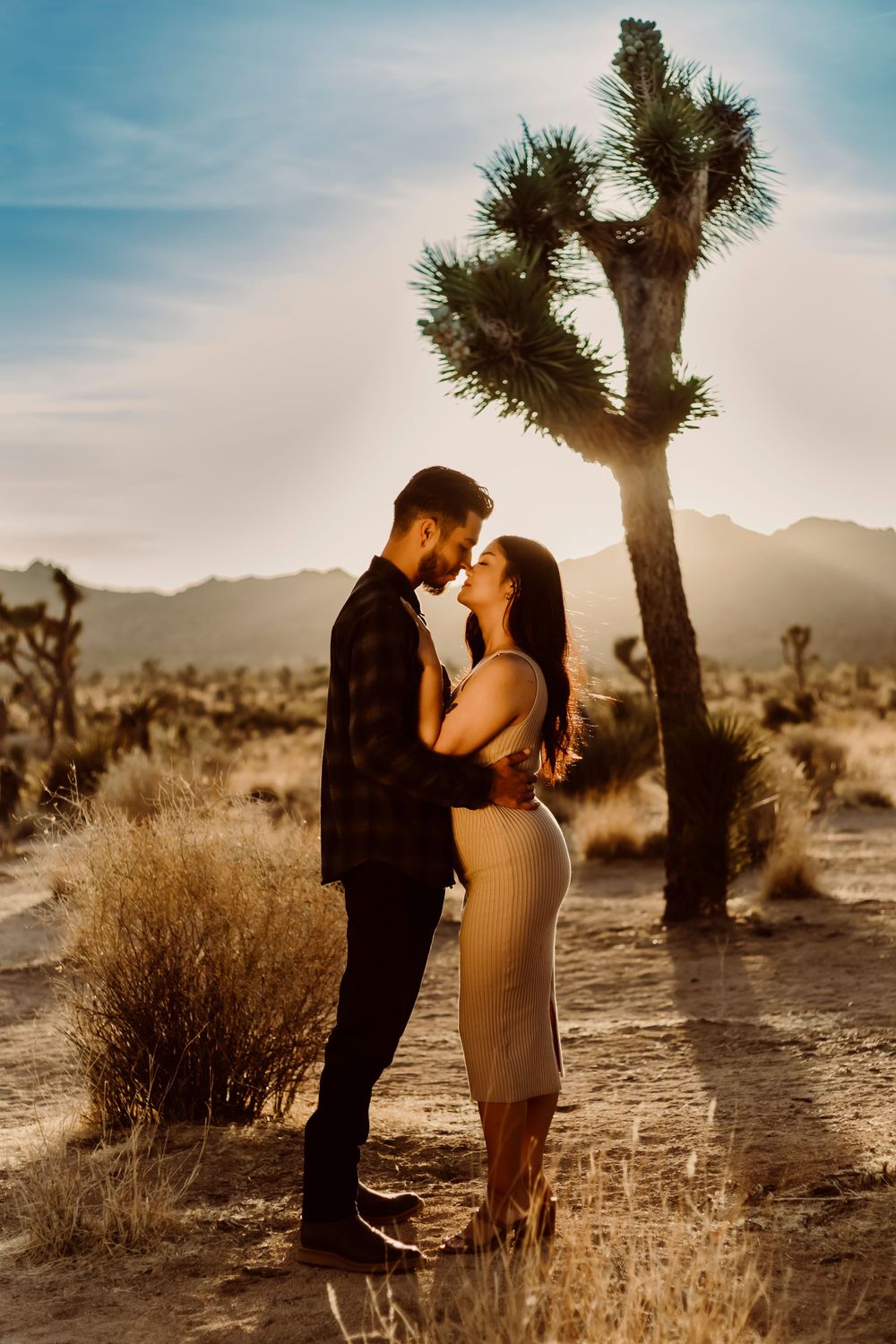 Cinematic desert styled photographer in Joshua Tree California