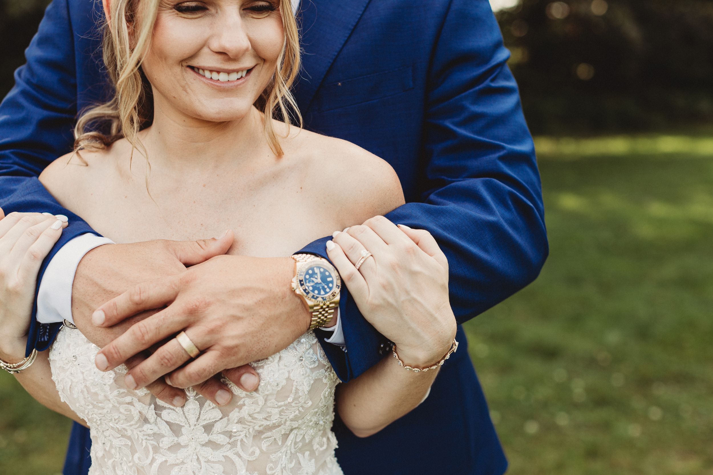 Professional wedding photo - bride and groom