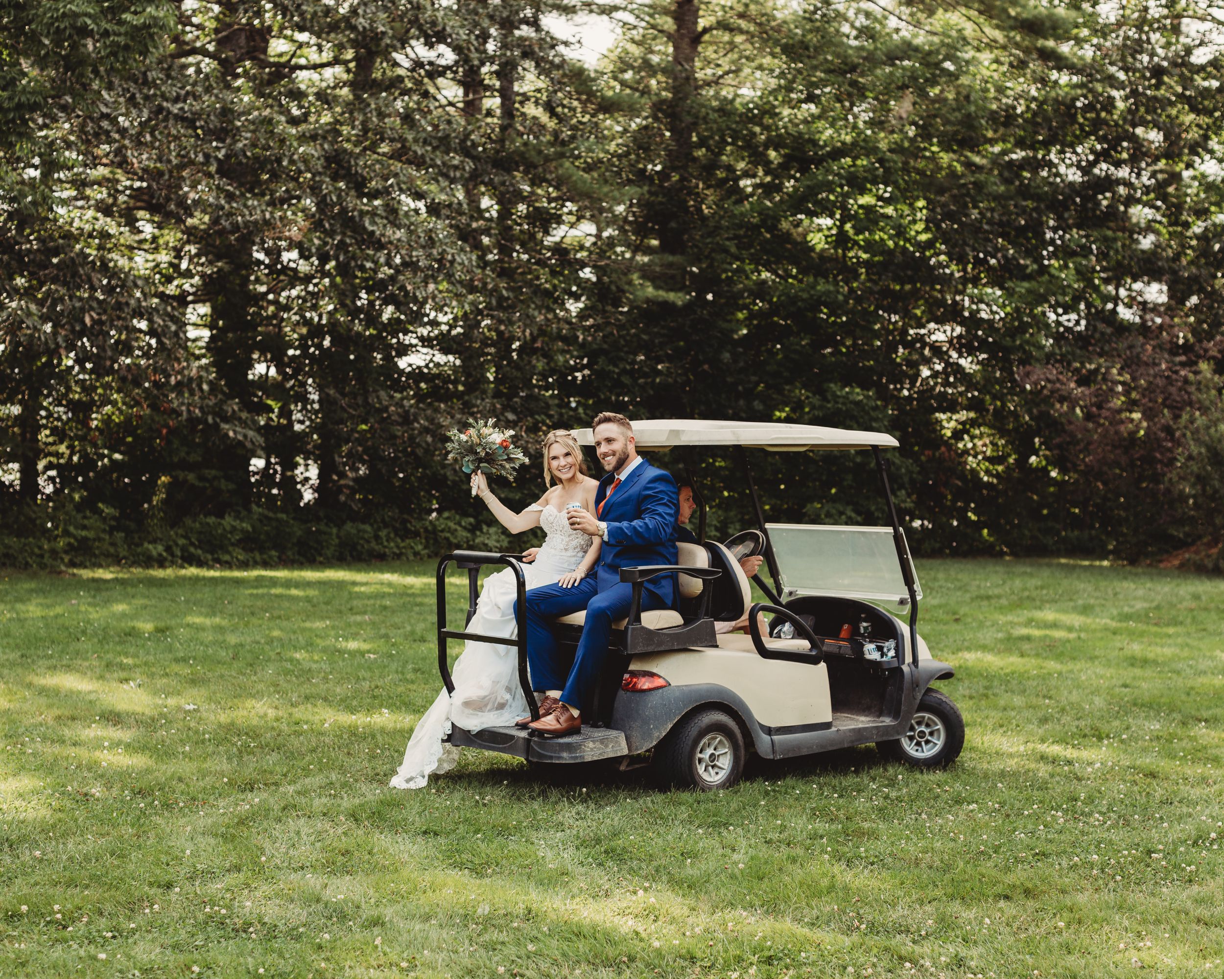 Professional wedding photo - bride and groom