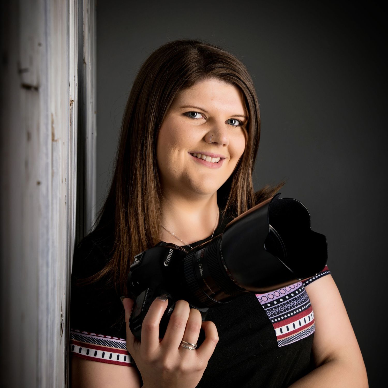 portrait of a photographer in the studio