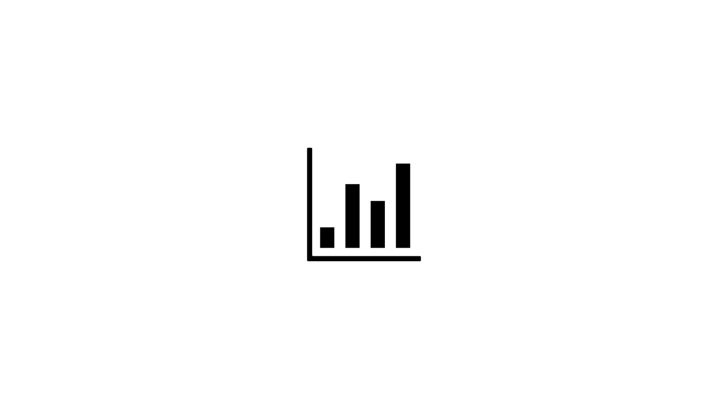 Simple bar graph icon showing vertical columns.