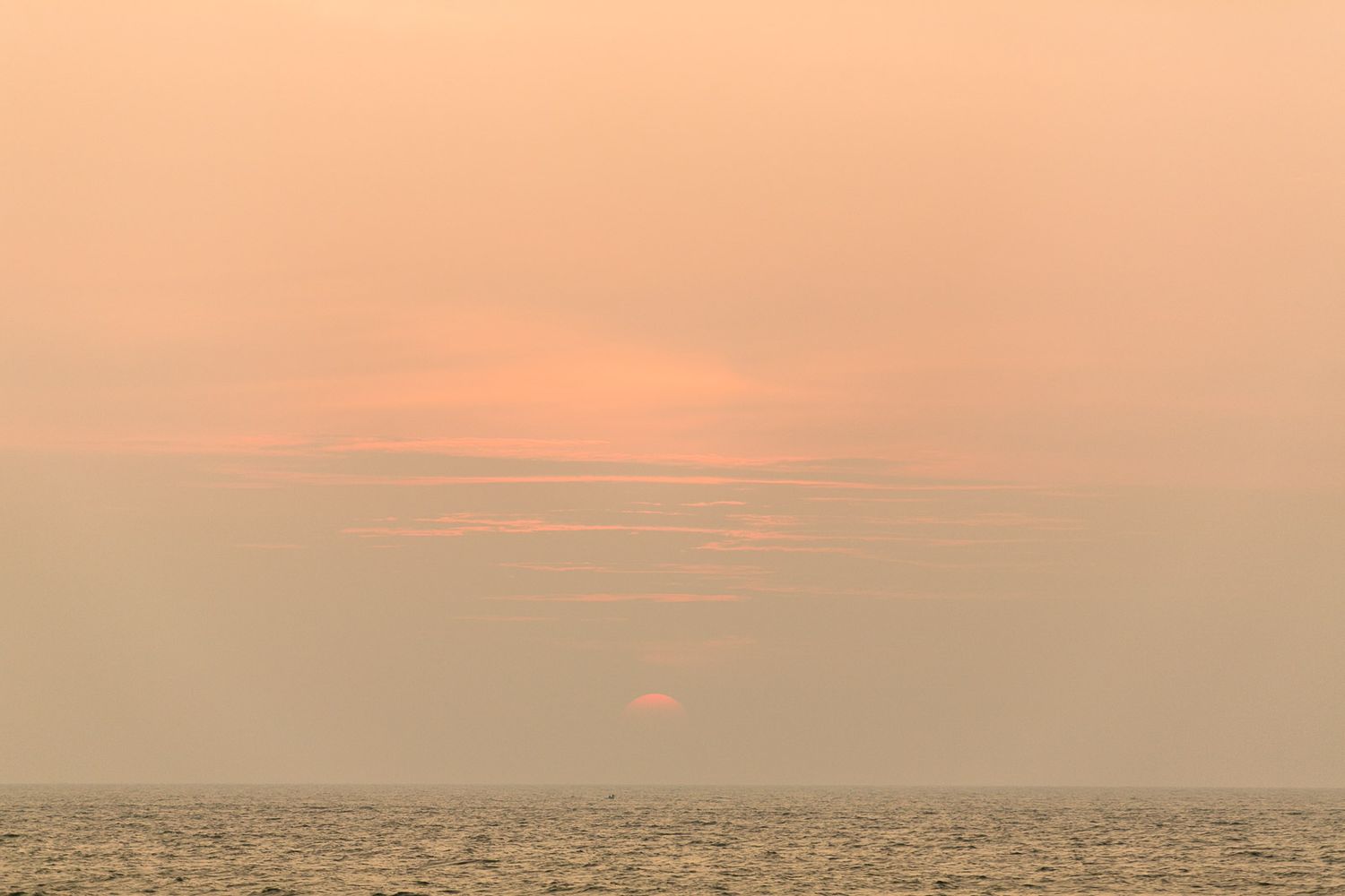 Indian ocean sunset in Colombo, Sri Lanka
