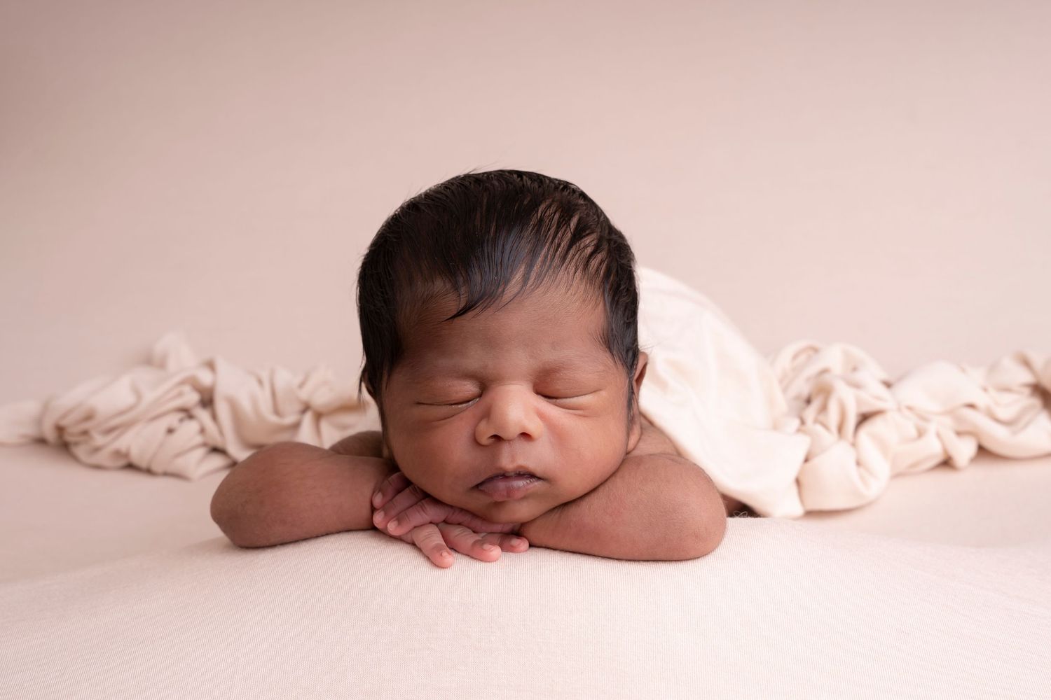 simple posed on baby's hand