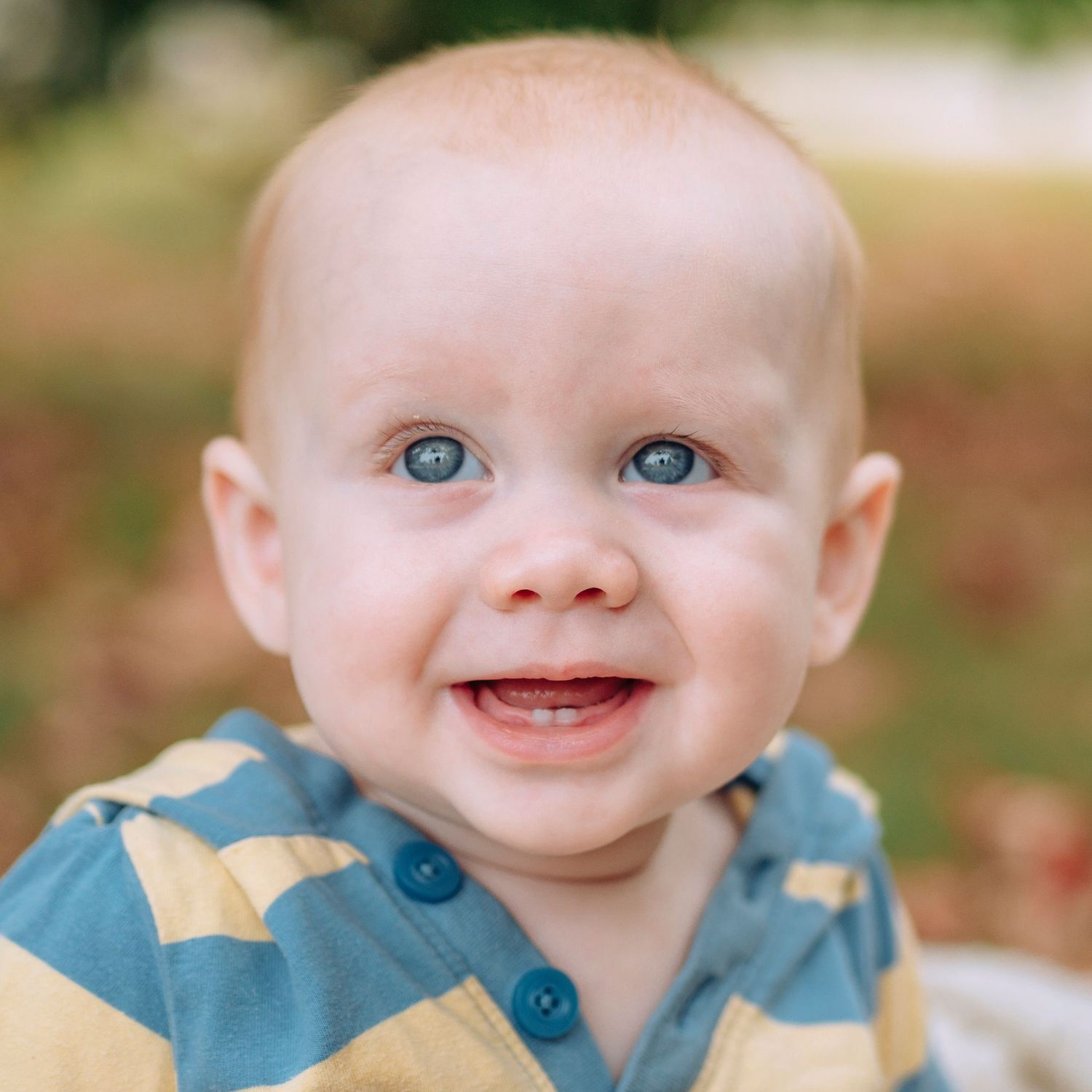 Baby boy, outdoor background