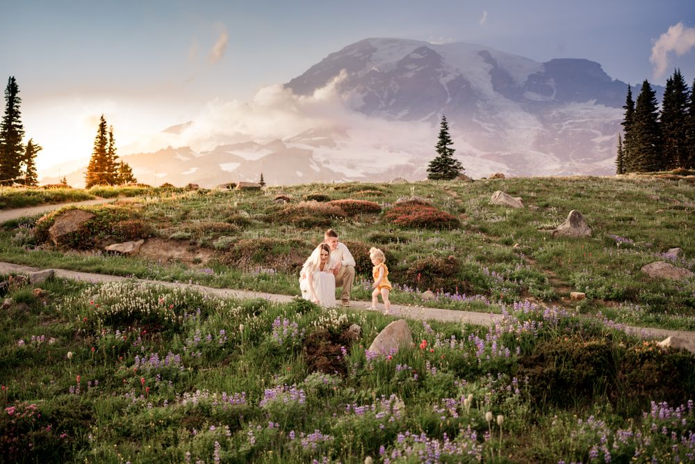Rainier family photo session