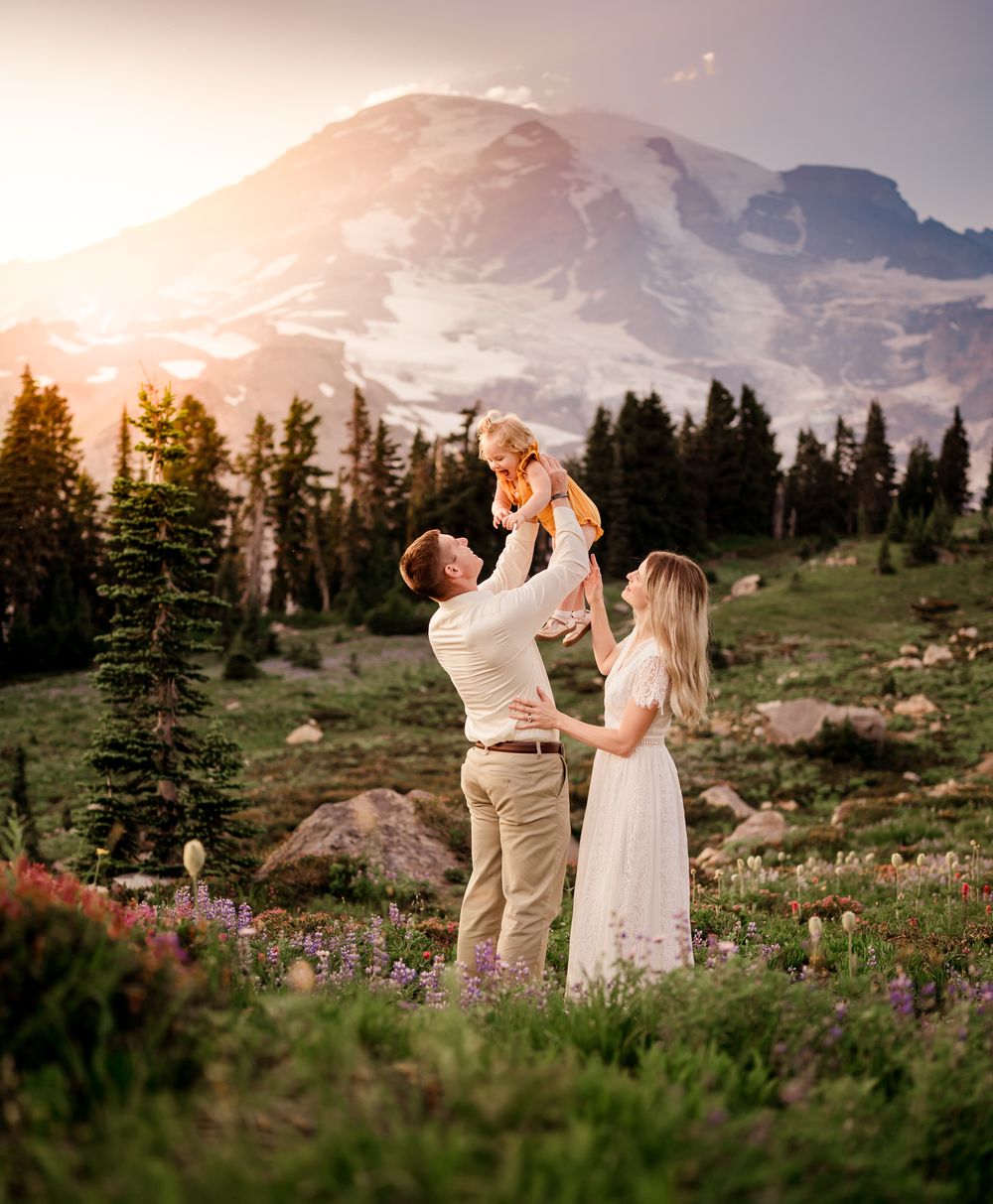 Rainier family photo session