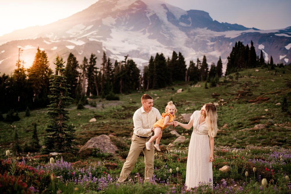 Rainier family photo session