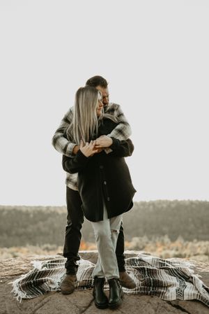 romantic sunset engagement session in ottawa