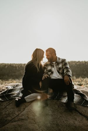 romantic sunset engagement session in ottawa