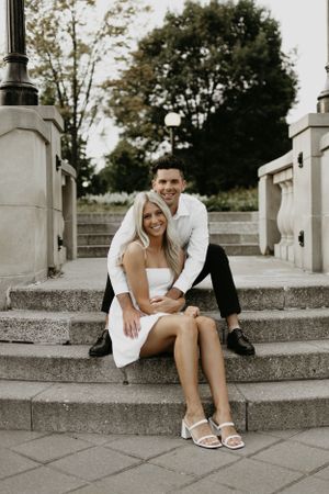 chic downtown ottawa engagement session