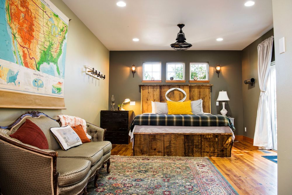 Master bedroom at the AirBNB