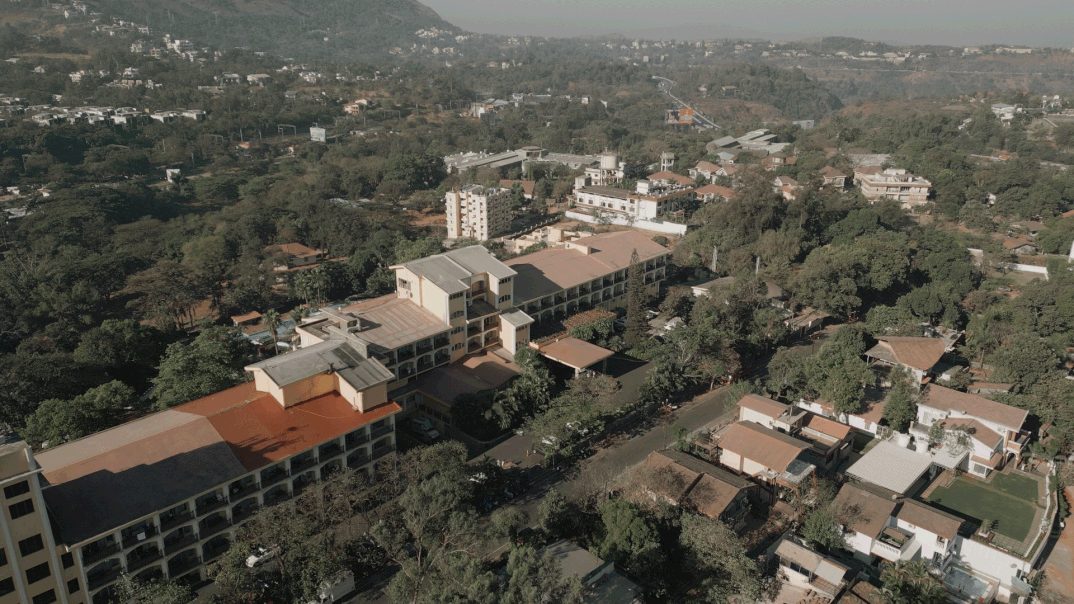 wedding photographer in Udaipur capturing drone shoot  of venue