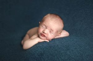 baby at newborn session