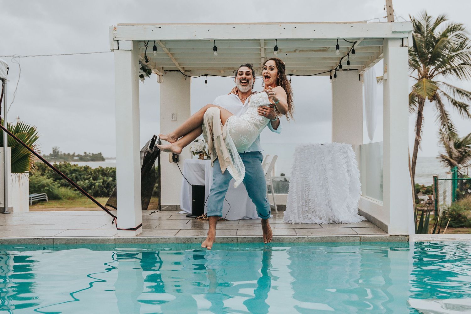 Erika & Edgardos Pool Photo