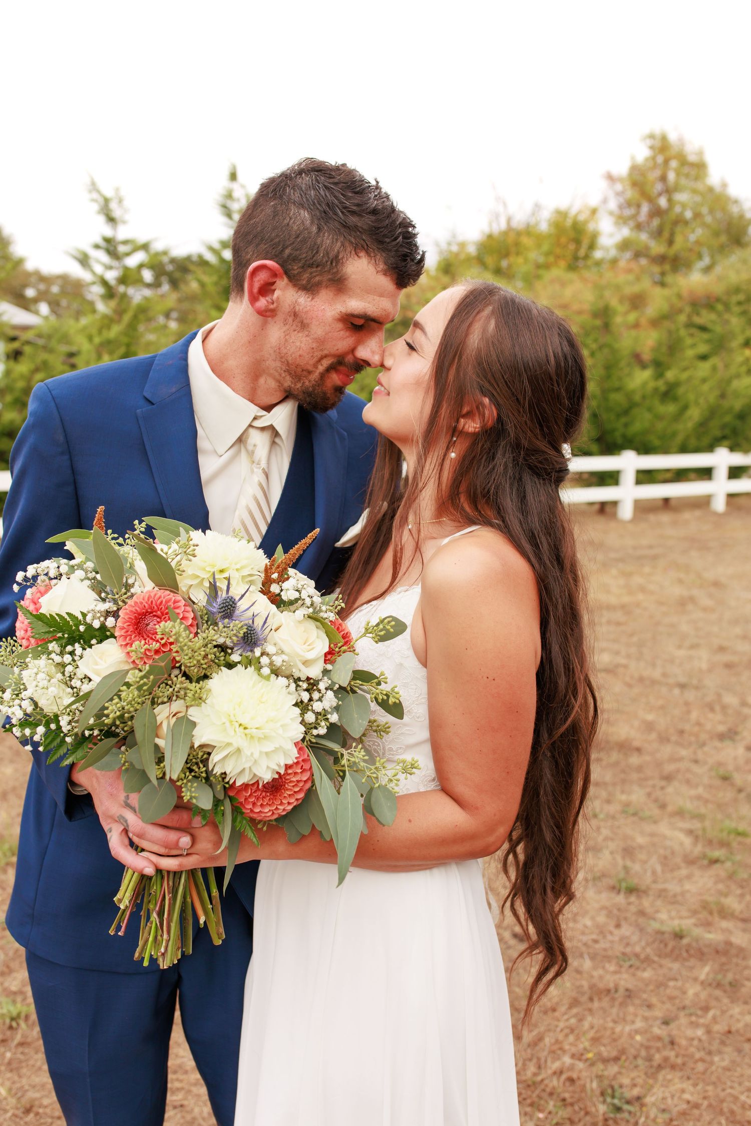 bride and groom portraits
