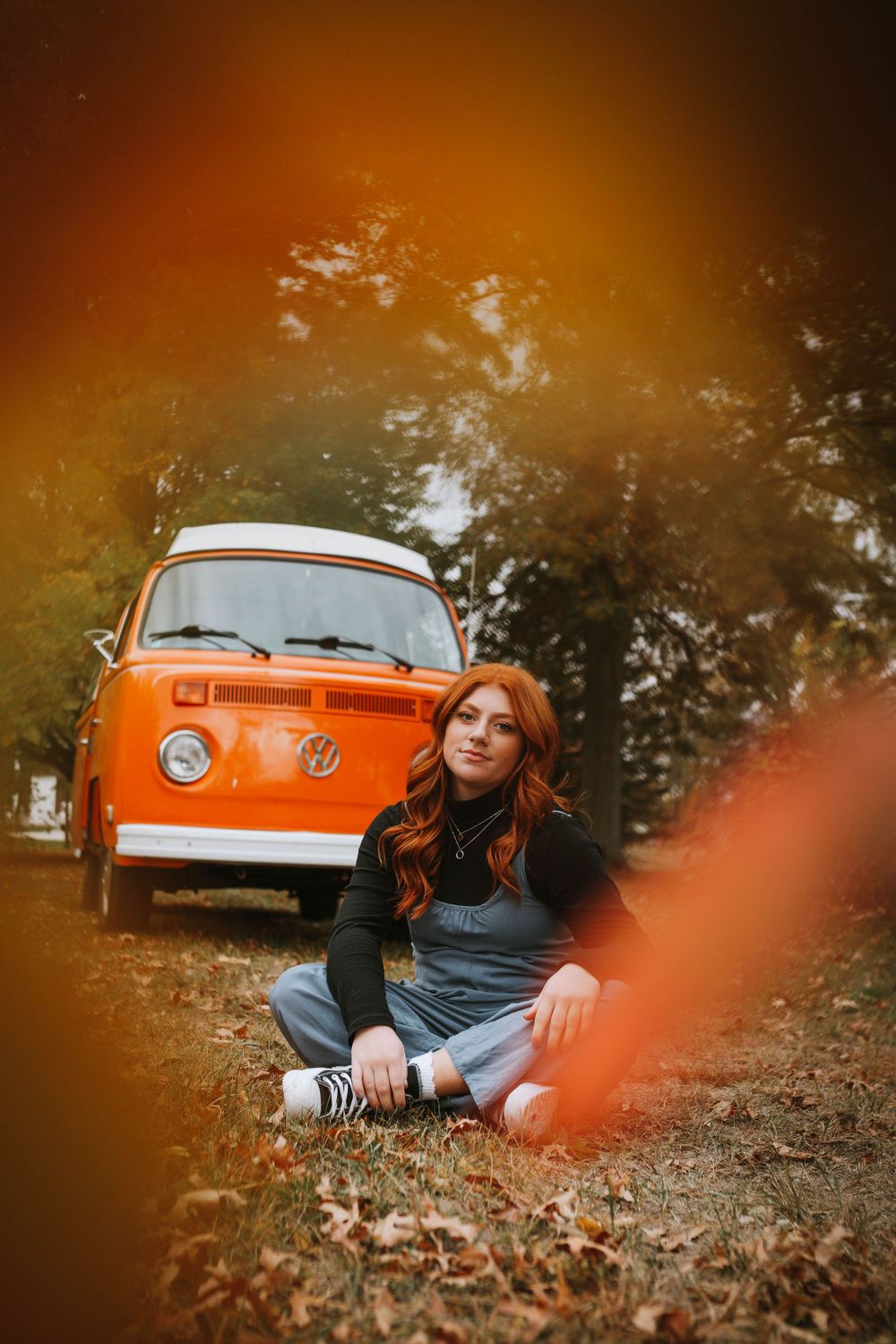 vw bus senior high school senior photographer Toledo Ohio