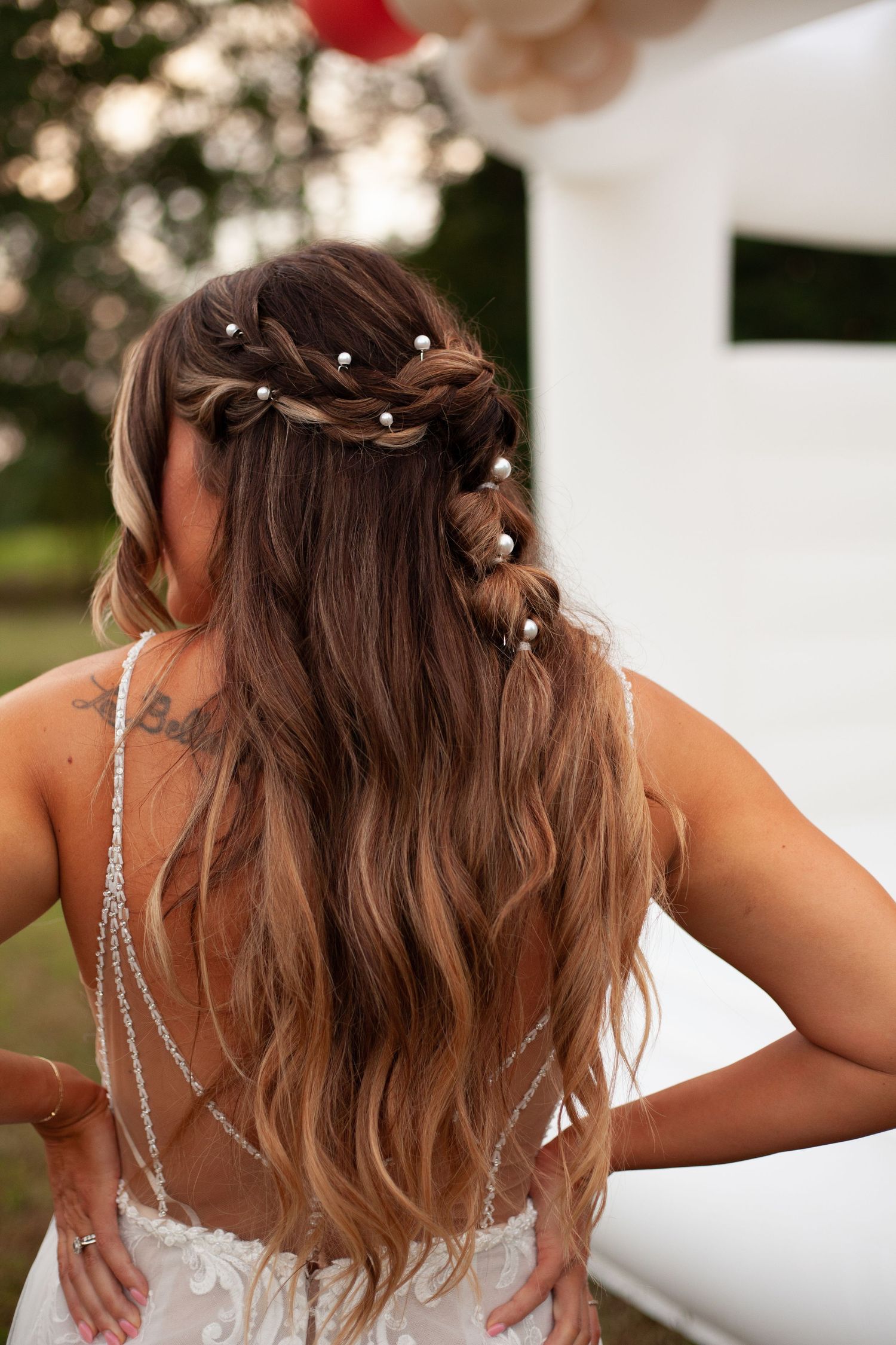 Bridal hair in Clayton NC by Jenna Marra Brushes and Brows.
