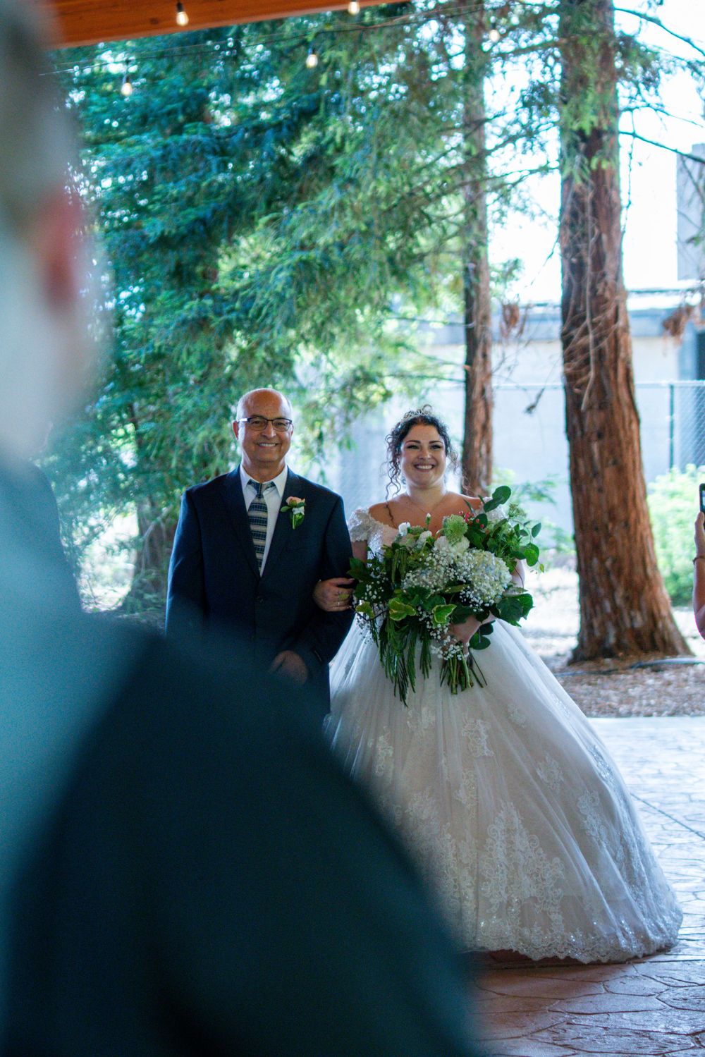 Looking Over Grooms Shoulder