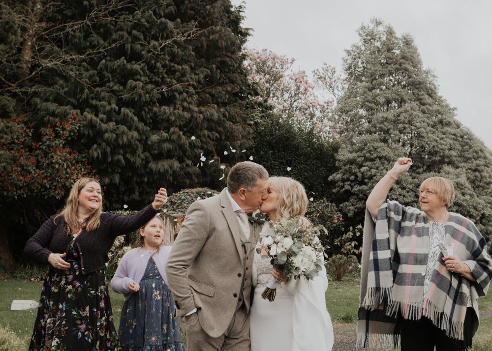 confetti shot at St Elizabeth's House, Plympton