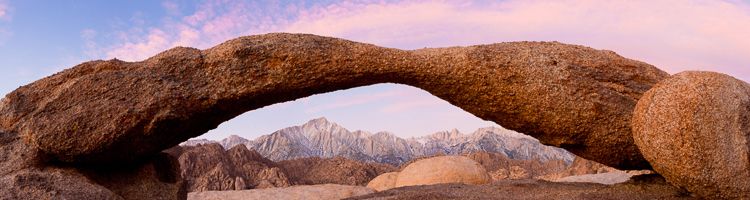 Lathe Arch Panorama, California