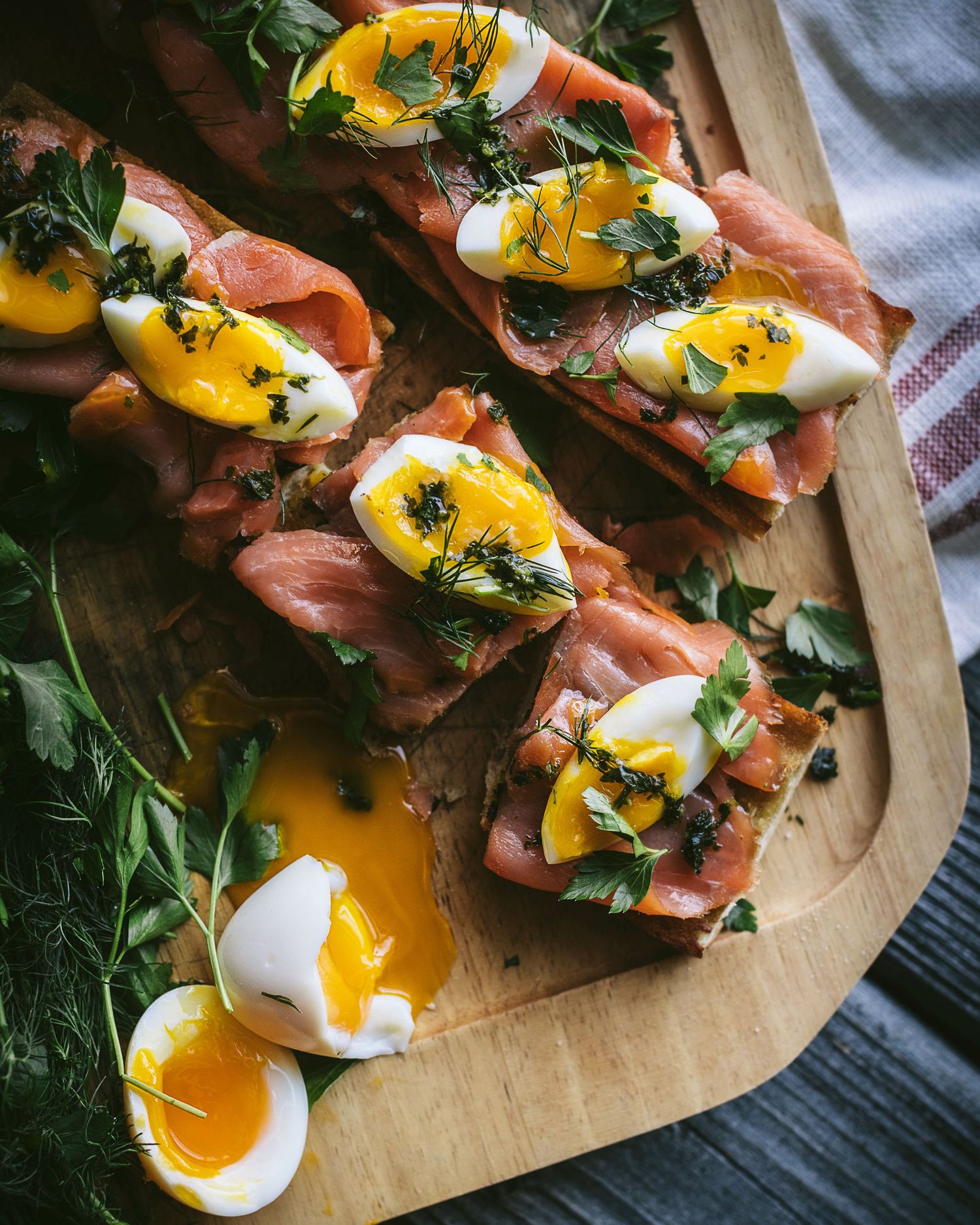 Delicious Salmon and Eggs Brunch recipe