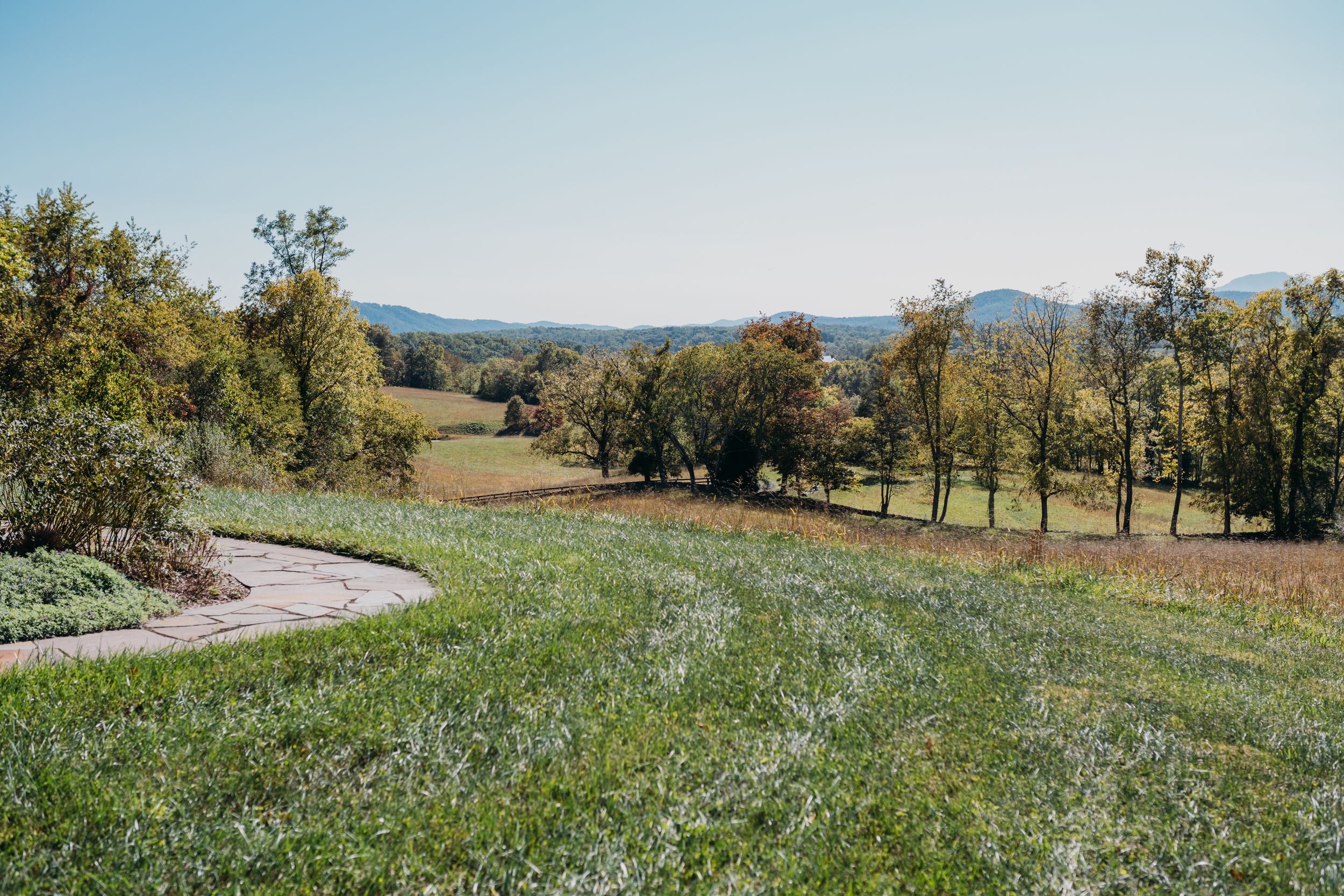 View of Rappahannock County from custom built home by Racer Construction