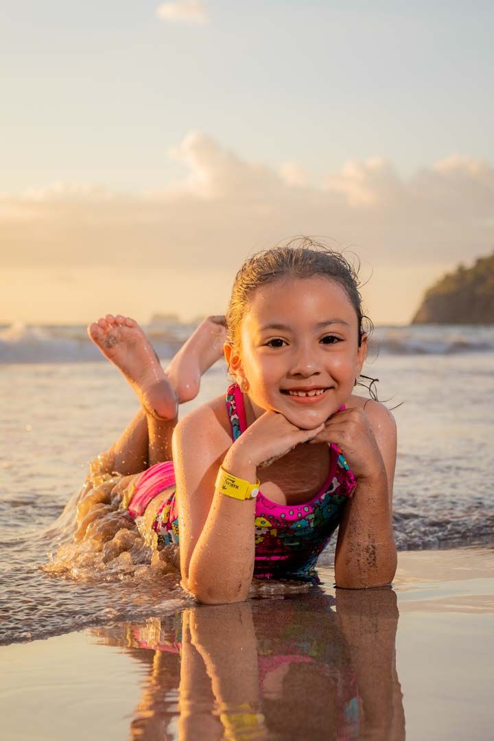 Kids Sunset Photo Shoot in Flamingo Beach