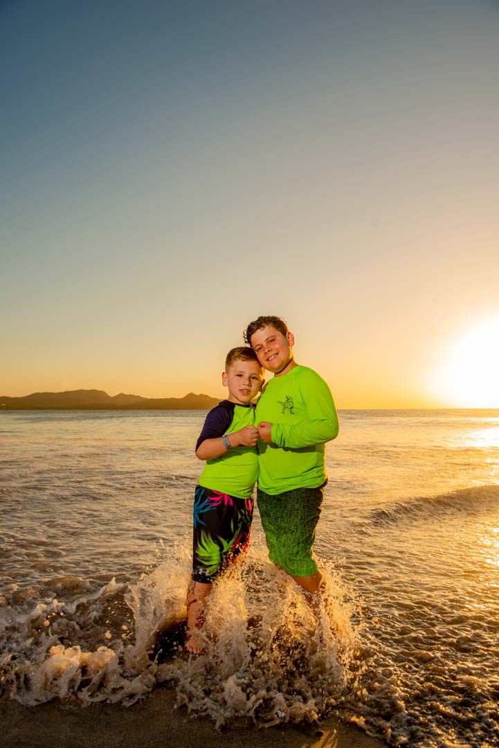 Kids Sunset Photo Shoot in Flamingo Beach