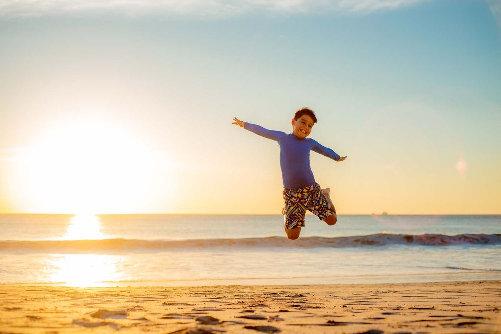 Kids Sunset Photo Shoot in Flamingo Beach