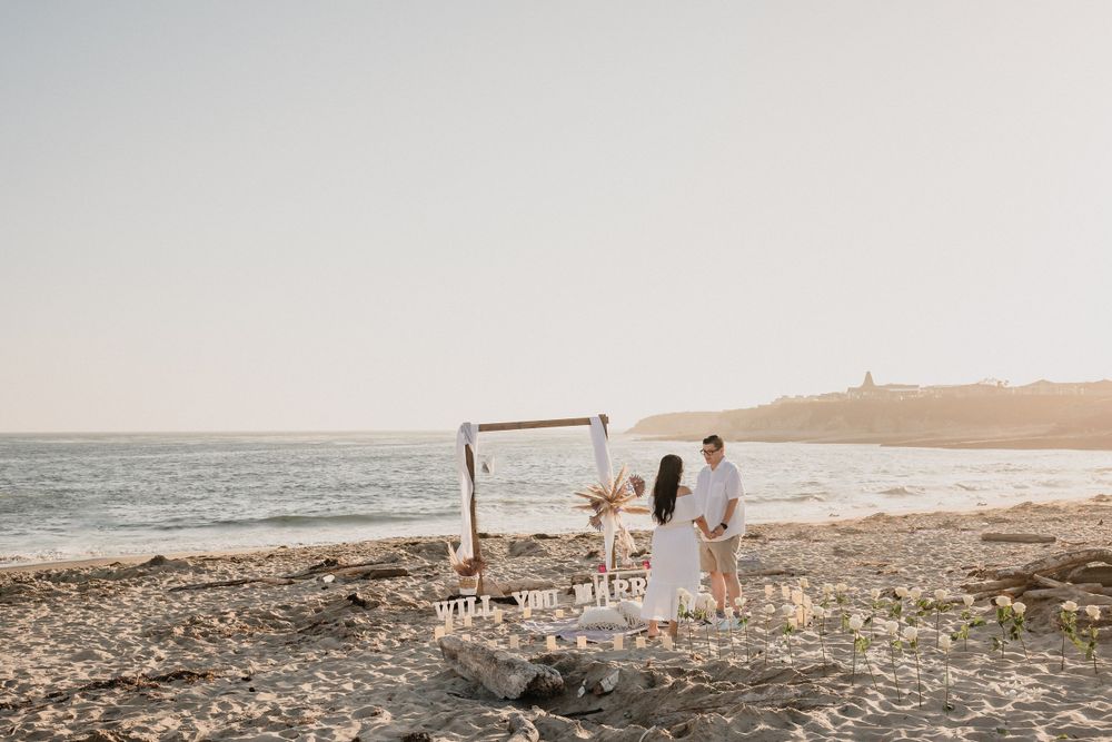 Santa Cruz Beach Wedding Proposal