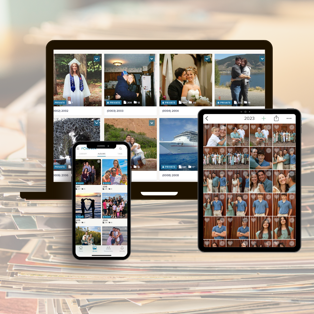 An organized photo collection
