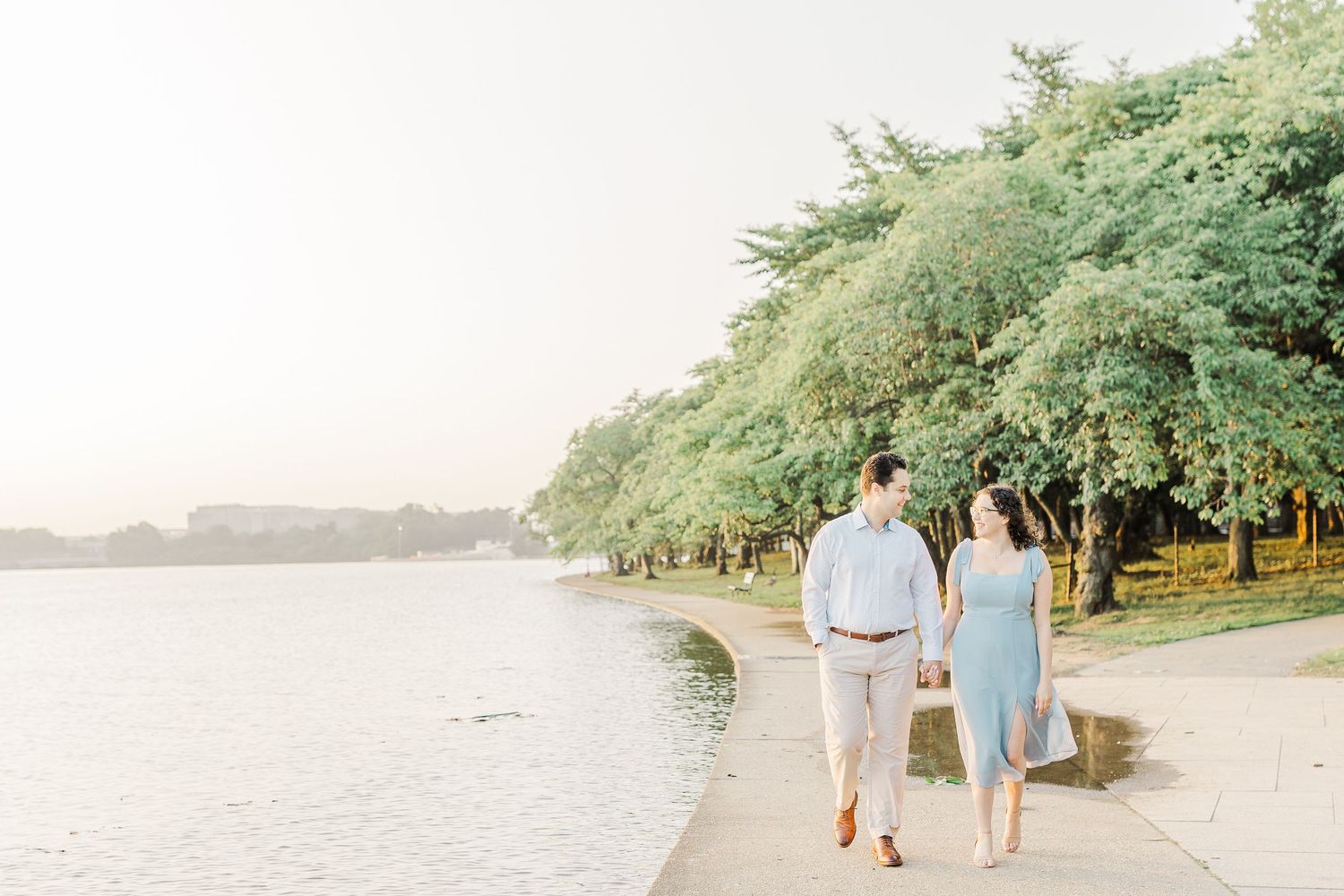 WASHINGTON DC ENGAGEMENT PICTURES TIDAL BASIN