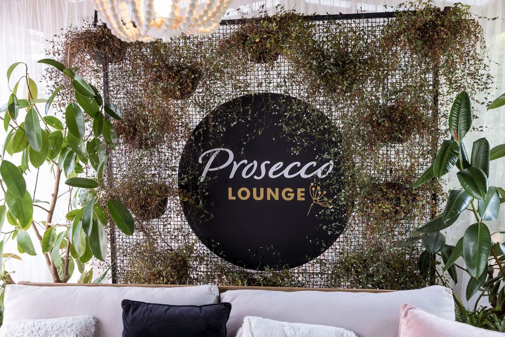 The Prosecco room at Brown Brothers Winery before a wedding Reception
