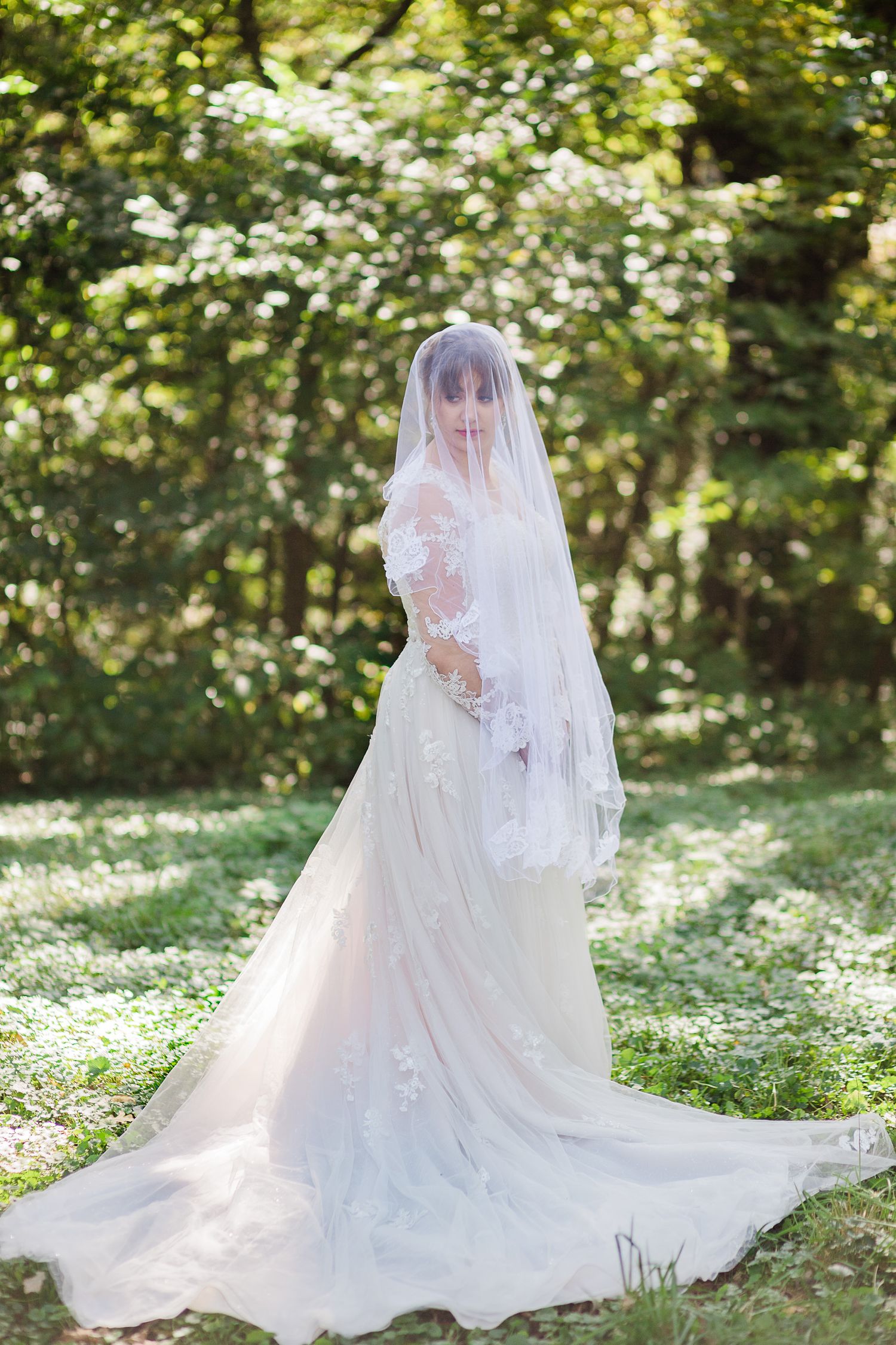Natural light bridal portrait by Hudson Valley photographer