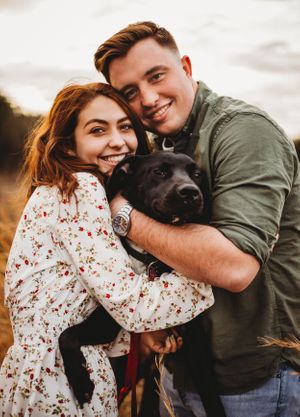 Elegant couple's photo session in the peaceful forest of New Haven, CT
