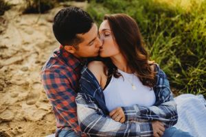 Rustic forest couple photography in North Haven, CT